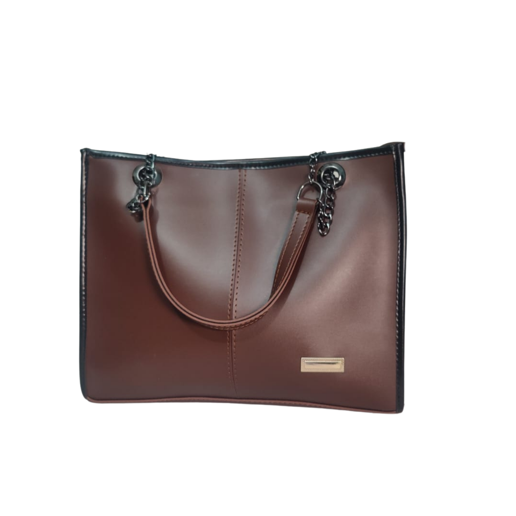 Faux Leather Tote Bag - Minimal Muse for Stylish Every Day Use - Pepper