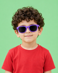 Kids Sunglasses — PS03 "Grape Fizz" Wayfarer | Smoke Black Lenses