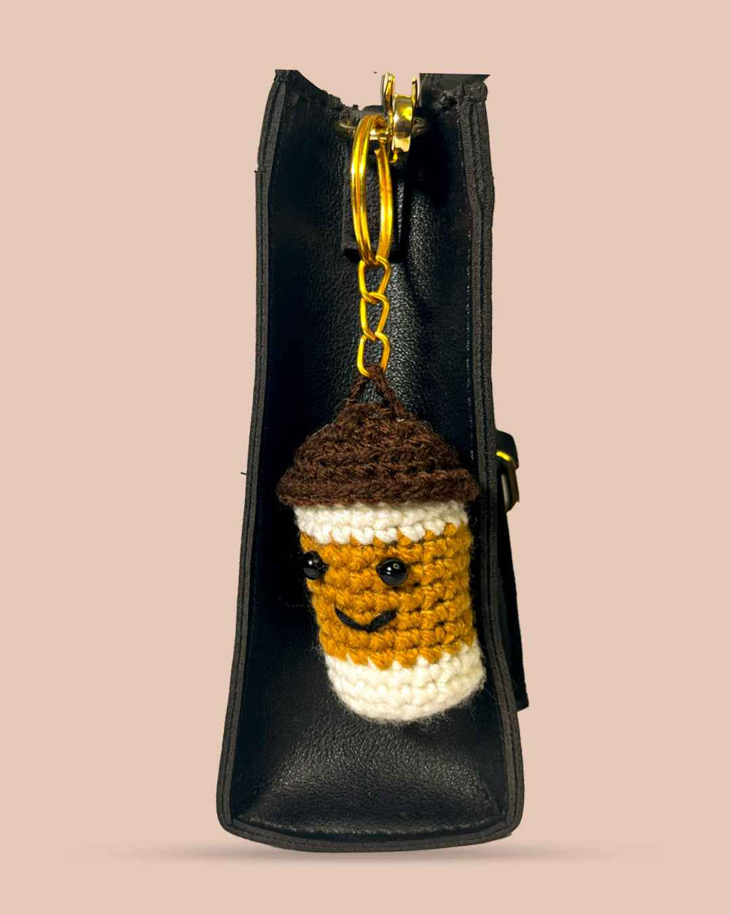 My Daily Brew Coffee Cup Charm Bag Keychain