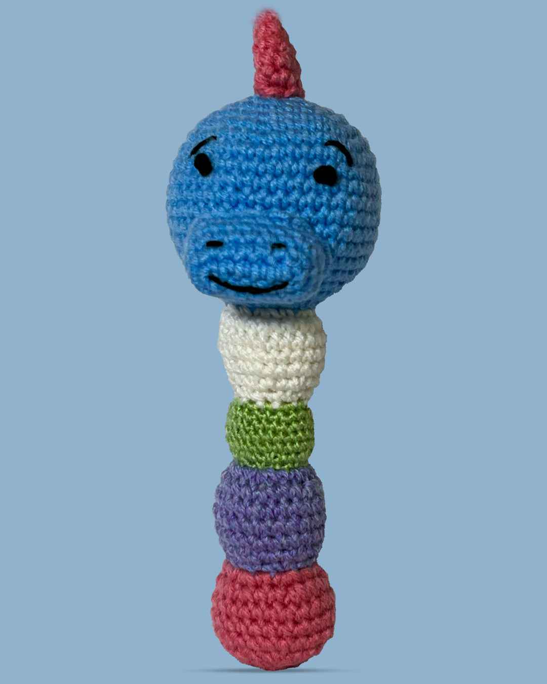 Dino Delight Hand-Crocheted Rattle / Toy