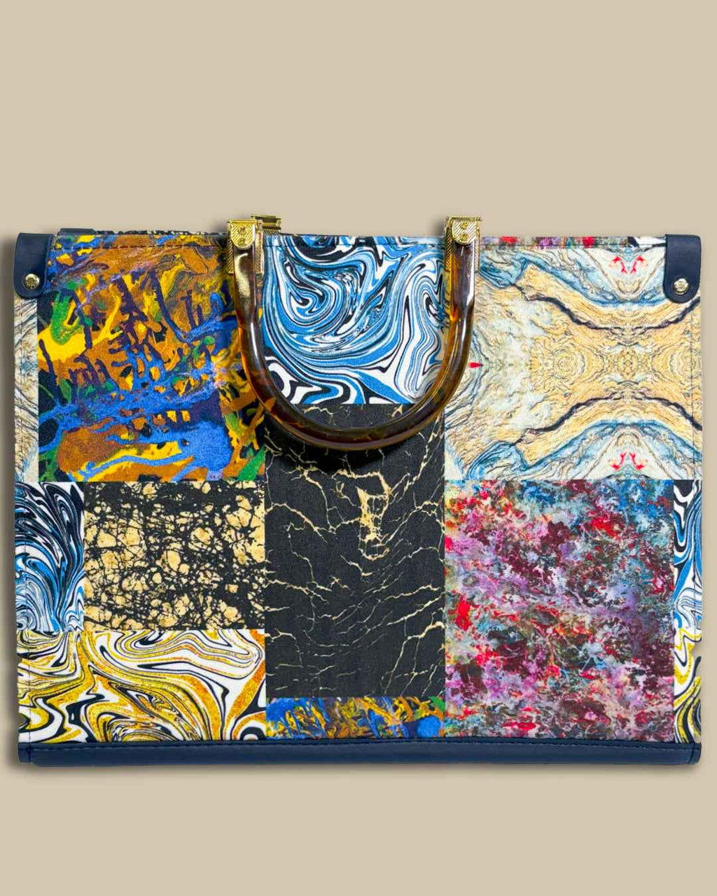 Artblock Tote Bag - Bold Expression meets Everyday Fashion - Pepper