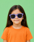 Kids Sunglasses — PS04 "Bubblegum Kick" Wayfarer | Smoke Black Lenses