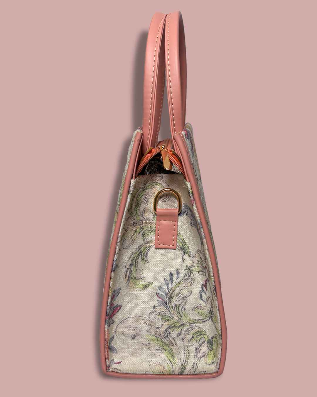 Pink Floral Tote - Stylish Floral Tote for Everyday Use - Pepper