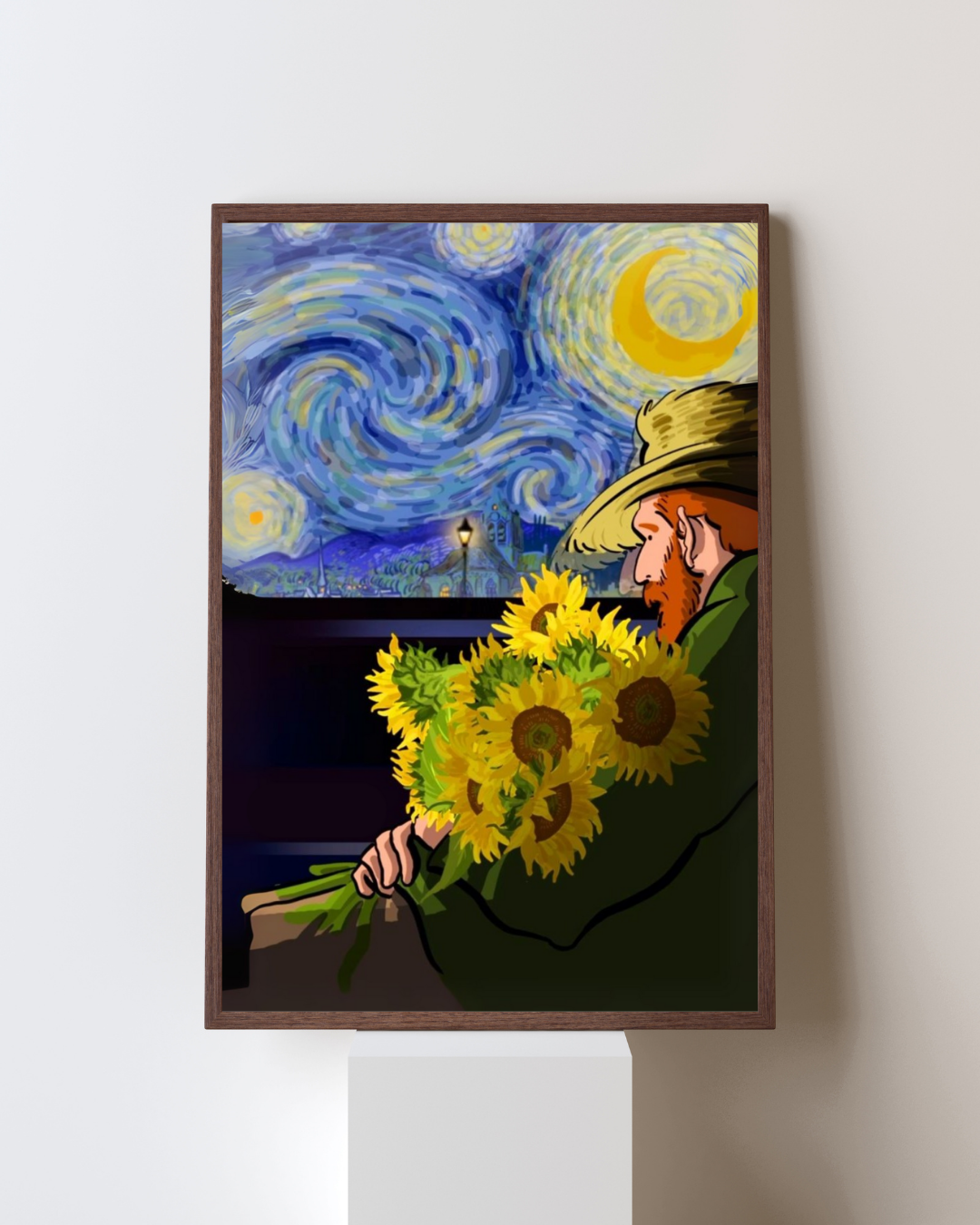 Starry Tribute Van Gogh Framed Art Print - Printed & Delivered - Pepper