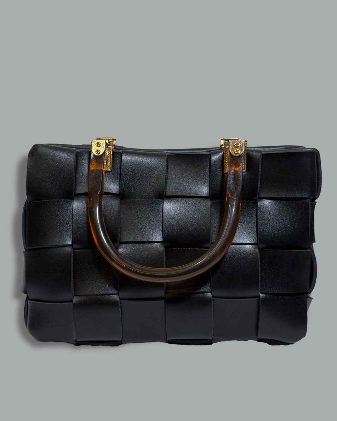 Woven Handbag - Noir Weave Handbag