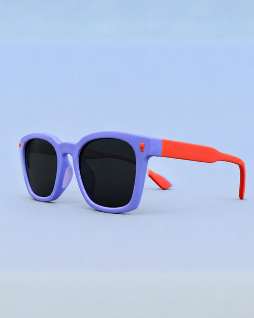 Kids Sunglasses — PS04 "Bubblegum Kick" Wayfarer | Smoke Black Lenses