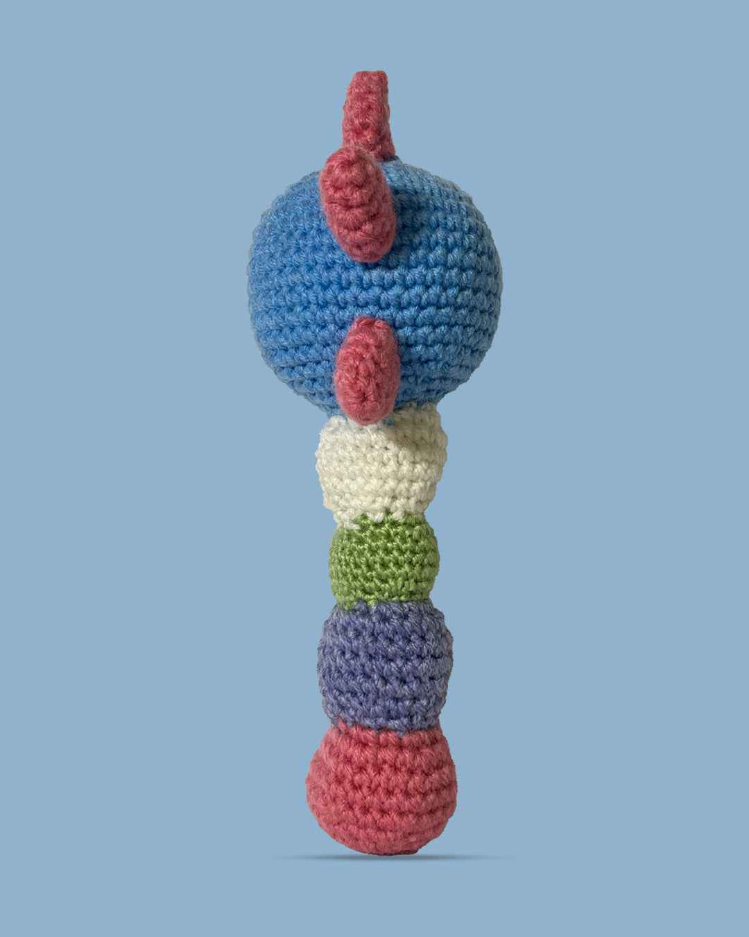 Dino Delight Hand-Crocheted Rattle / Toy