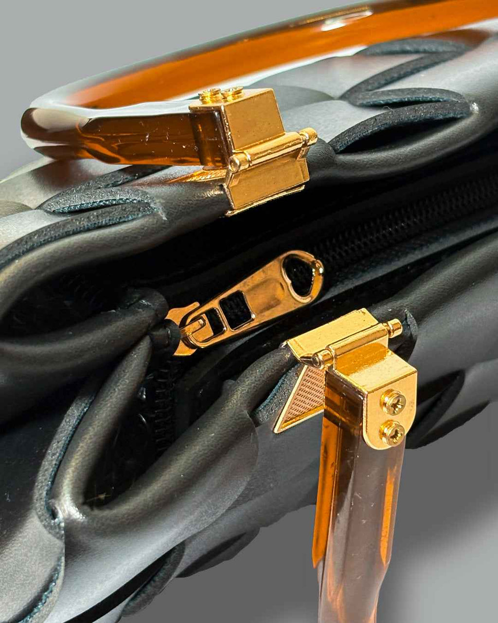 Woven Handbag - Noir Weave Handbag