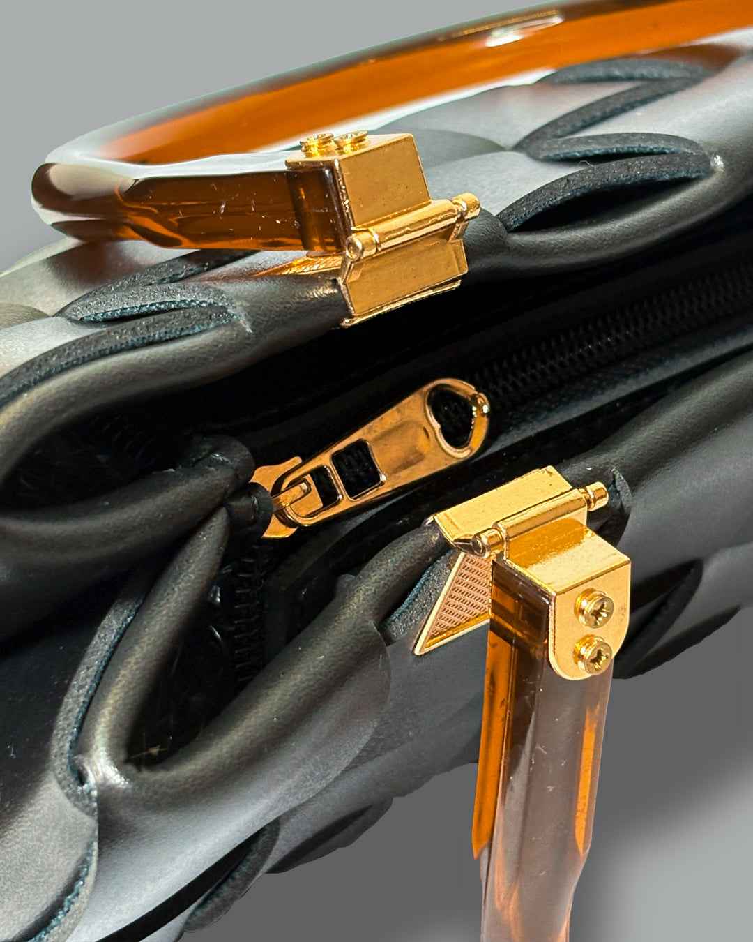 Woven Handbag - Noir Weave Handbag