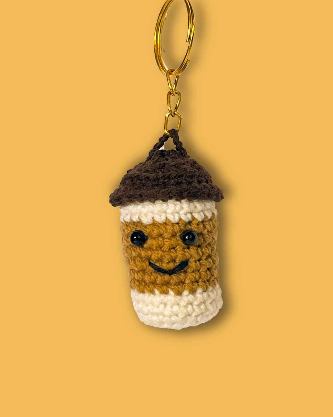 My Daily Brew Coffee Cup Charm Bag Keychain