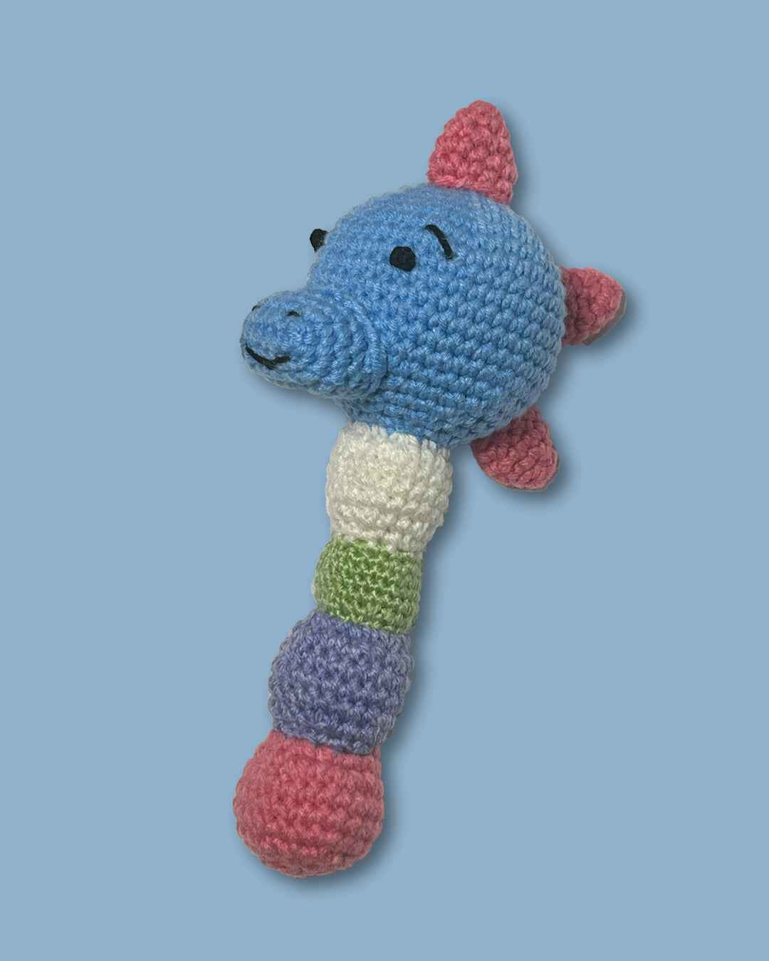 Dino Delight Hand-Crocheted Rattle / Toy