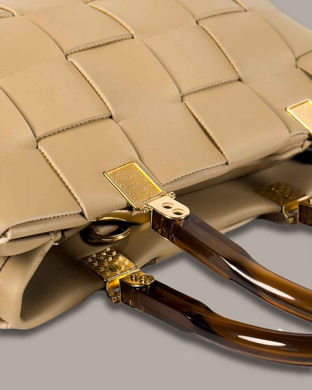Woven Handbag - Skin Tone Weave Handbag
