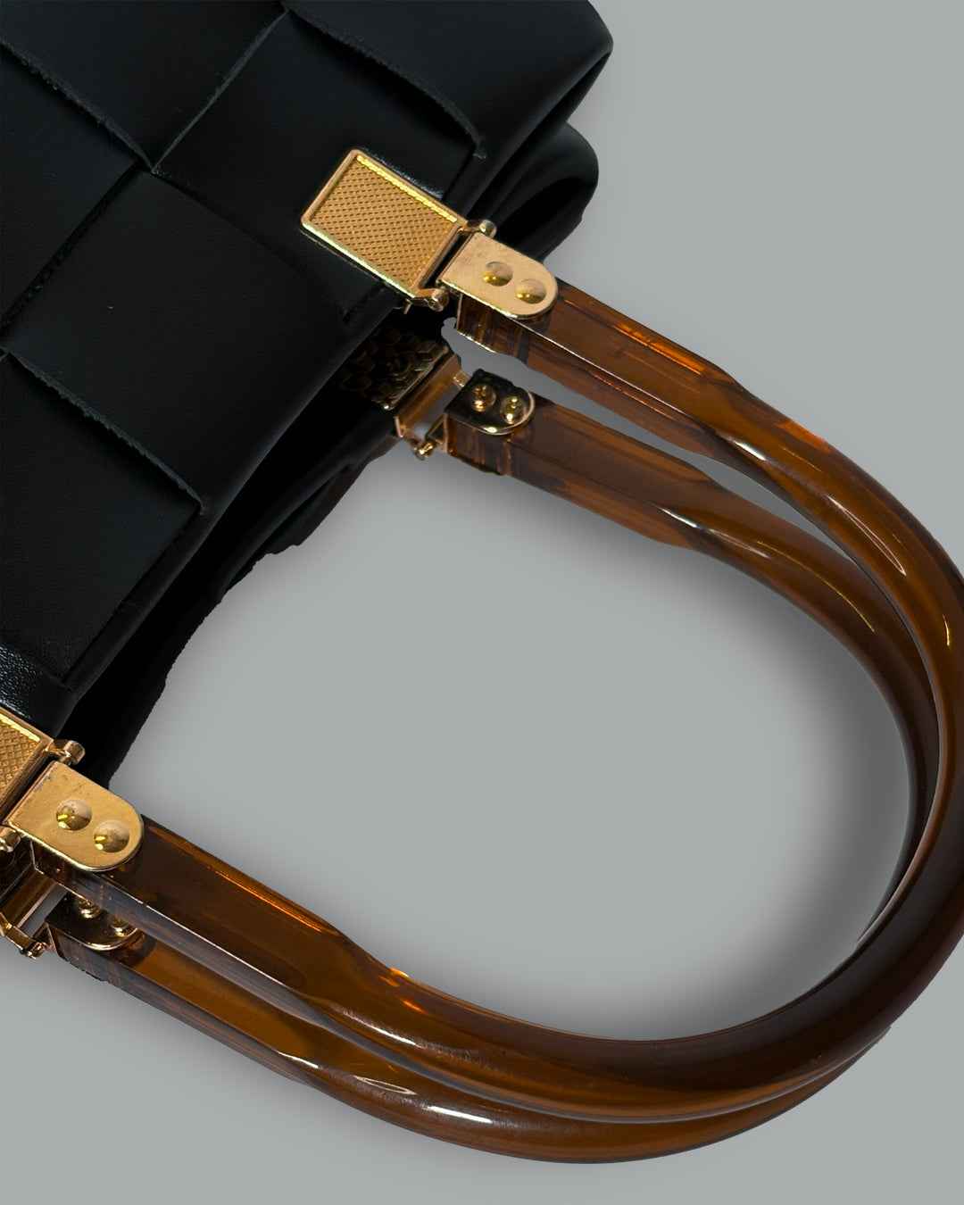 Woven Handbag - Noir Weave Handbag