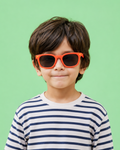 Kids Sunglasses — PS01 "Rocket Red" Wayfarer | Smoke Black Lenses