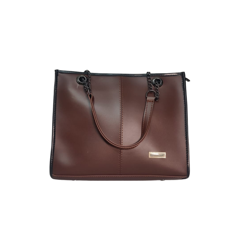 Faux Leather Tote Bag - Minimal Muse for Stylish Every Day Use - Pepper