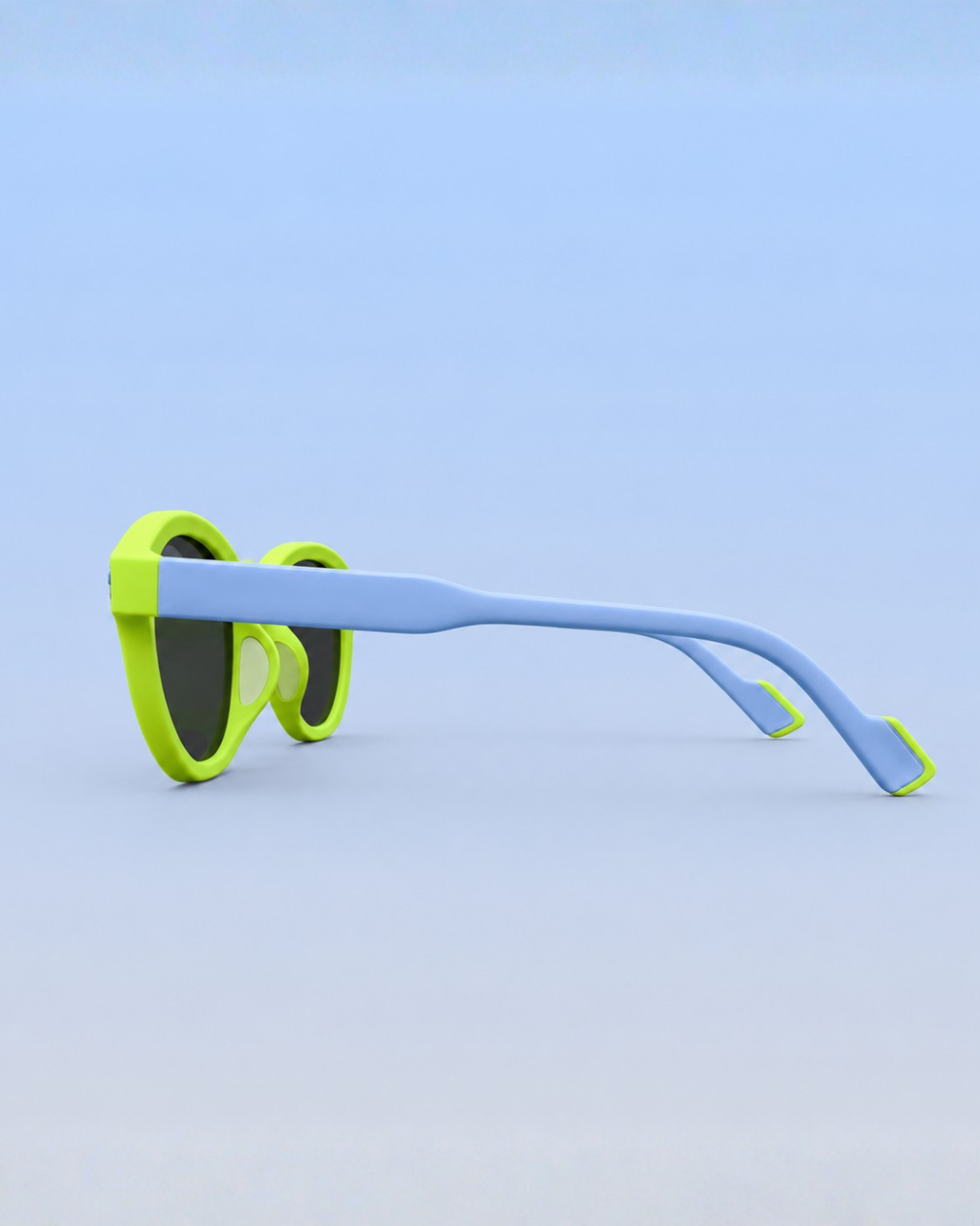 Kids Sunglasses — PS02 "Limelight" Round | Smoke Black Lenses