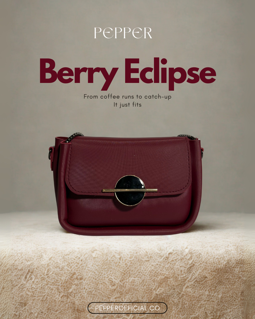 Sling Bag Berry Eclipse - Stylish and Functional Messenger Bag - Pepper
