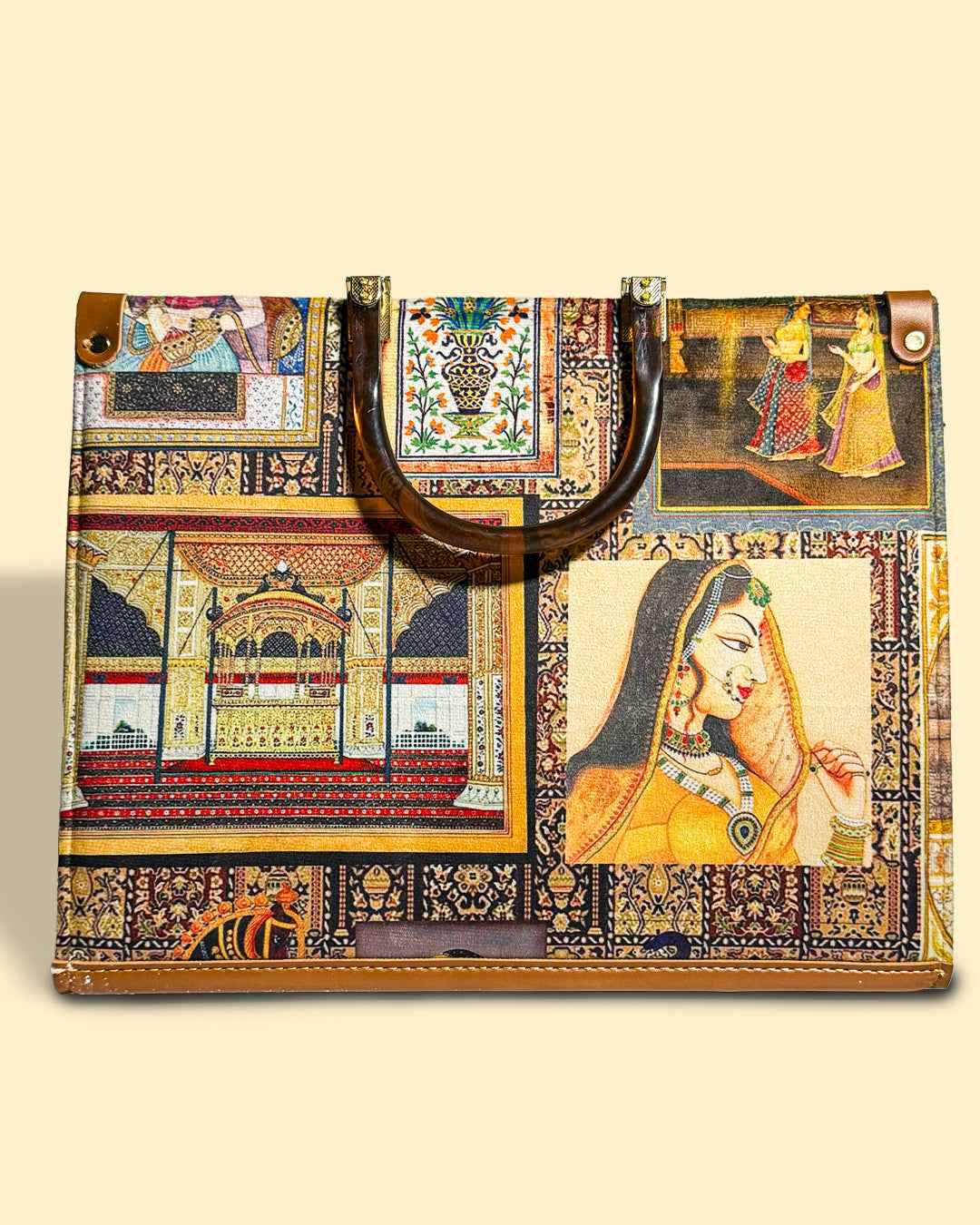 Mughal Tote Bag - Elegant Persian Design for Everyday Use - Pepper