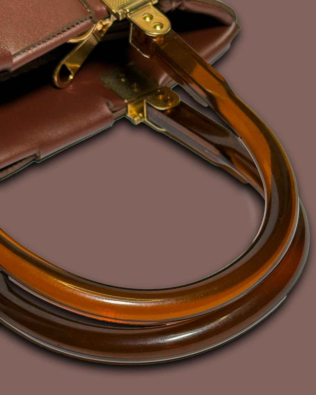 Woven Handbag Mocha Matrix - Stylish and Functional Accessory - Pepper