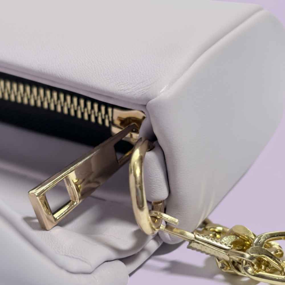 Soft Lilac Bow Crossbody Bag