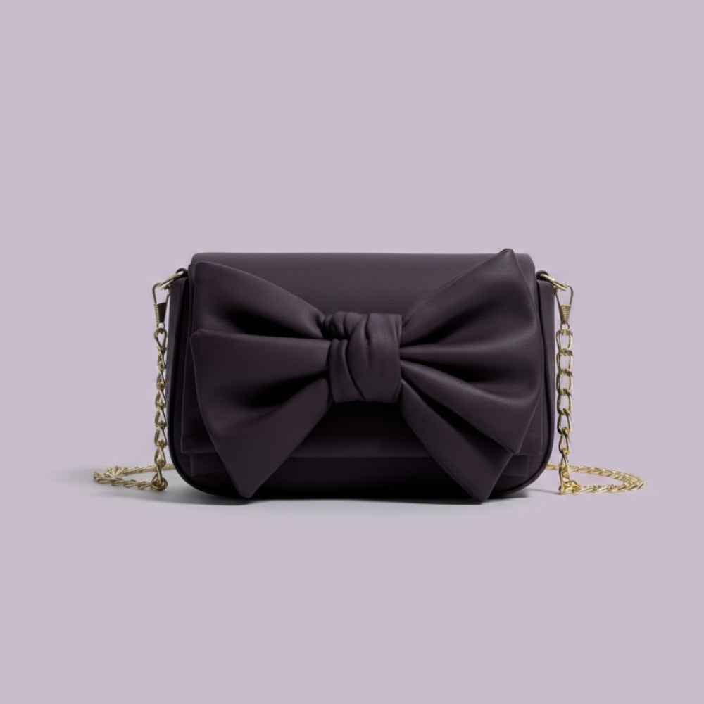 Midnight Bow Crossbody Bag