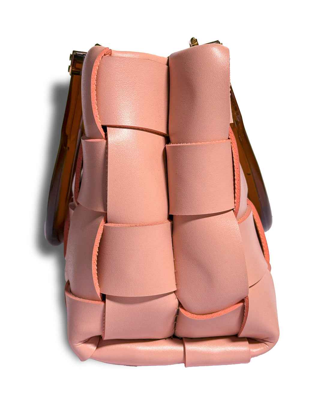 Woven Handbag - Blush Pink Woven Handbag - Pepper