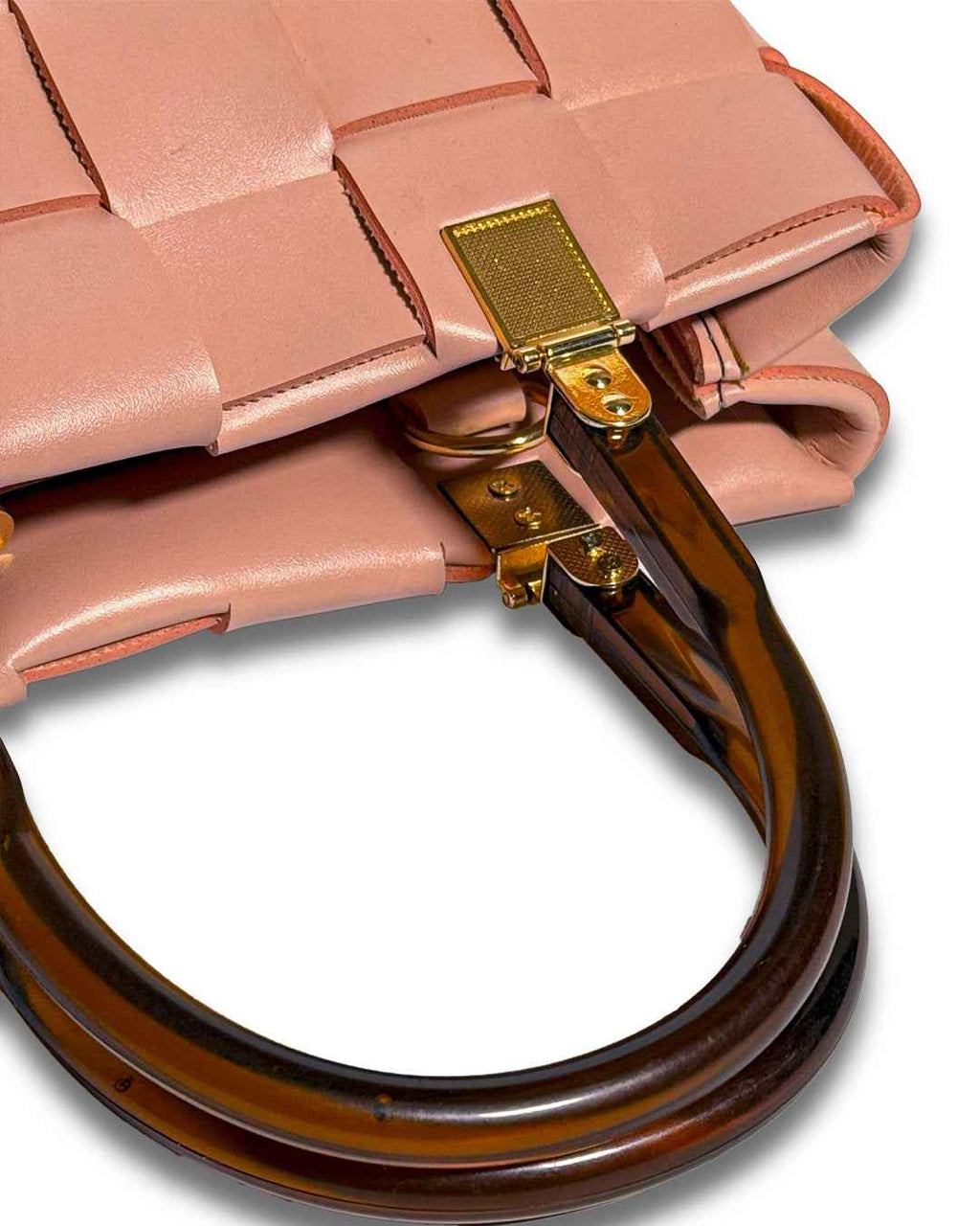 Woven Handbag - Blush Pink Woven Handbag - Pepper