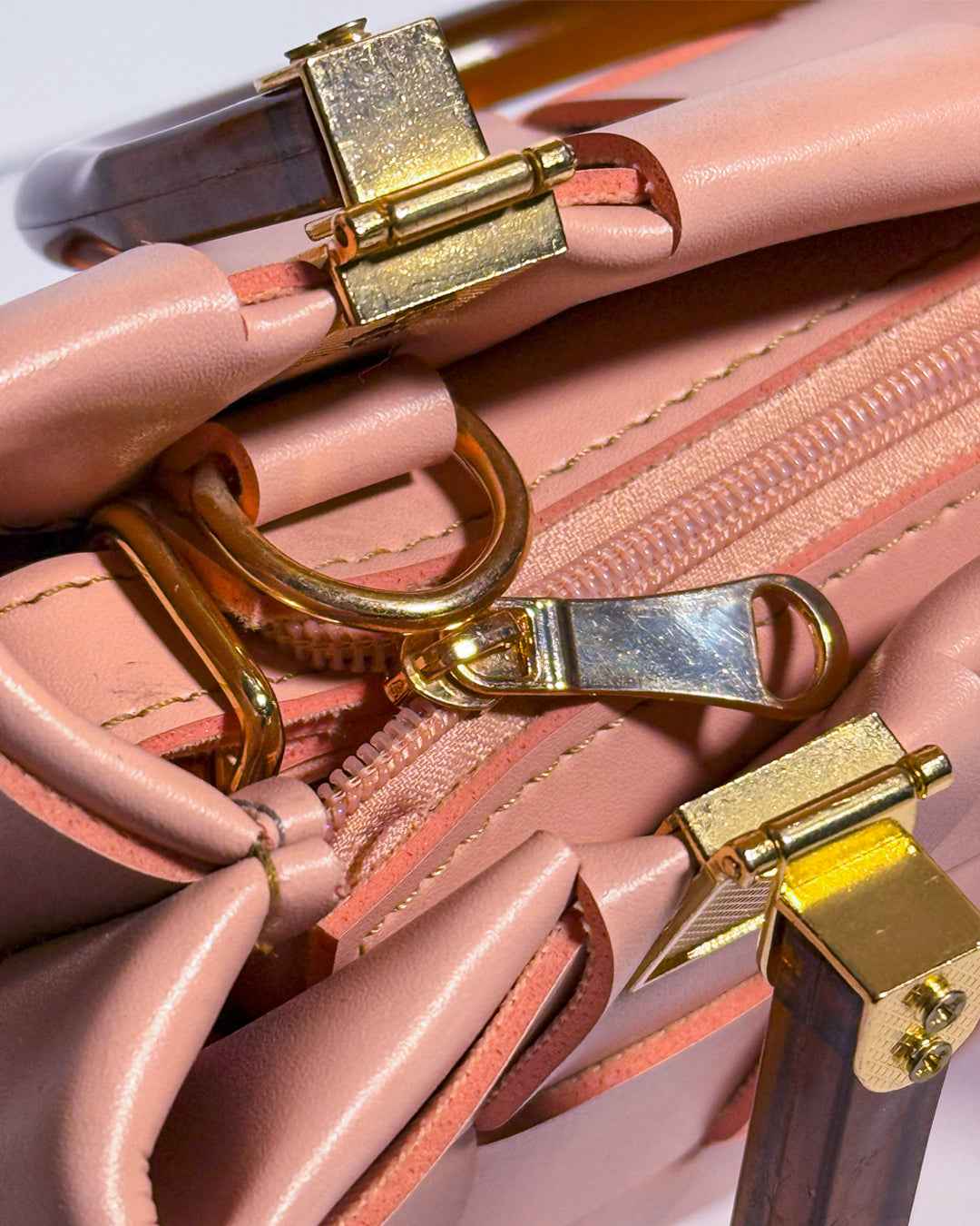 Woven Handbag - Blush Pink Woven Handbag - Pepper