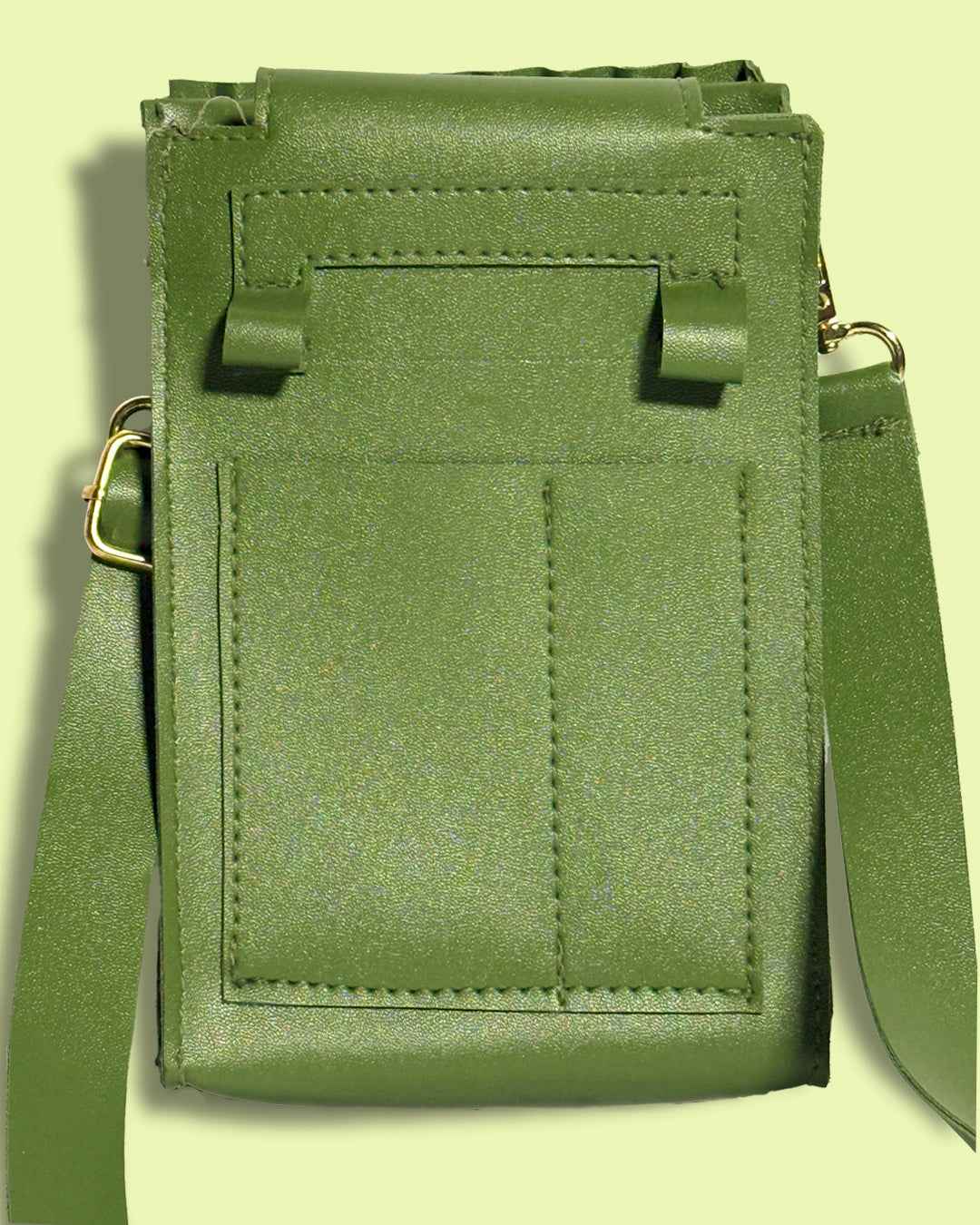 Crossbody Bag Olive Edge Green - Stylish and Practical - Pepper